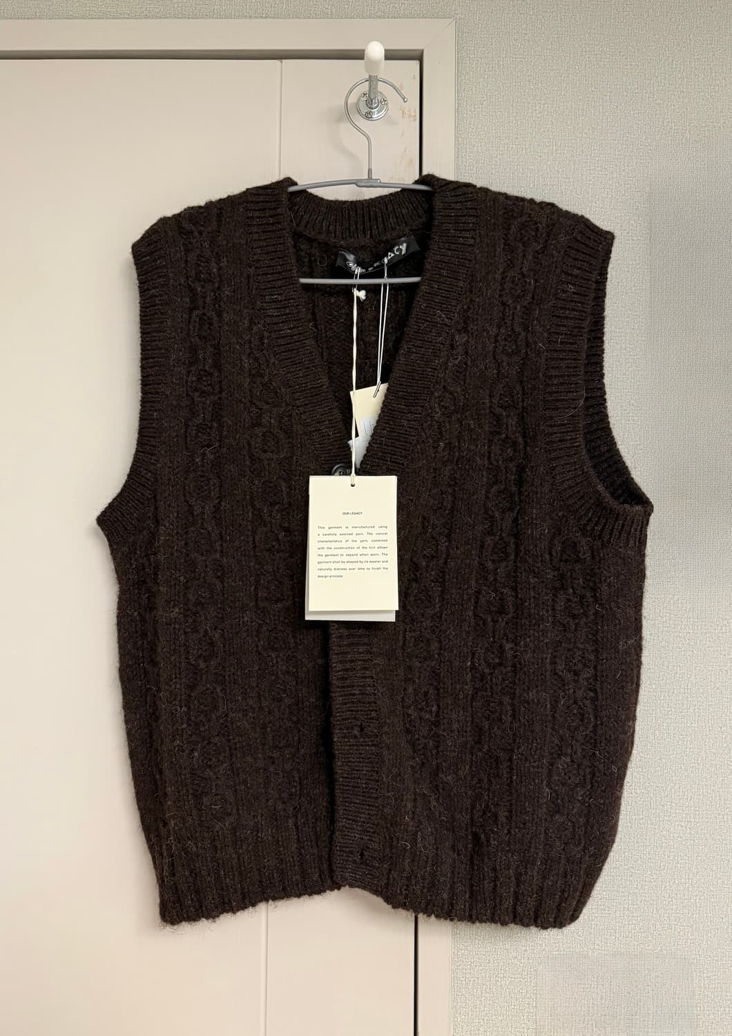 아워레가시 RUGRAT VEST 니트 베스트 새상품 상품이미지1