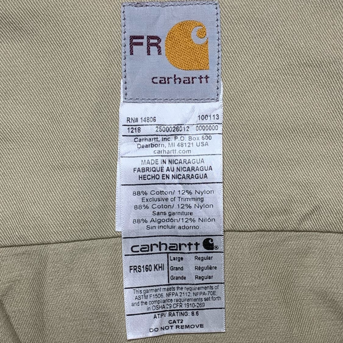 [L] 칼하트 FR 워크셔츠 상품이미지4