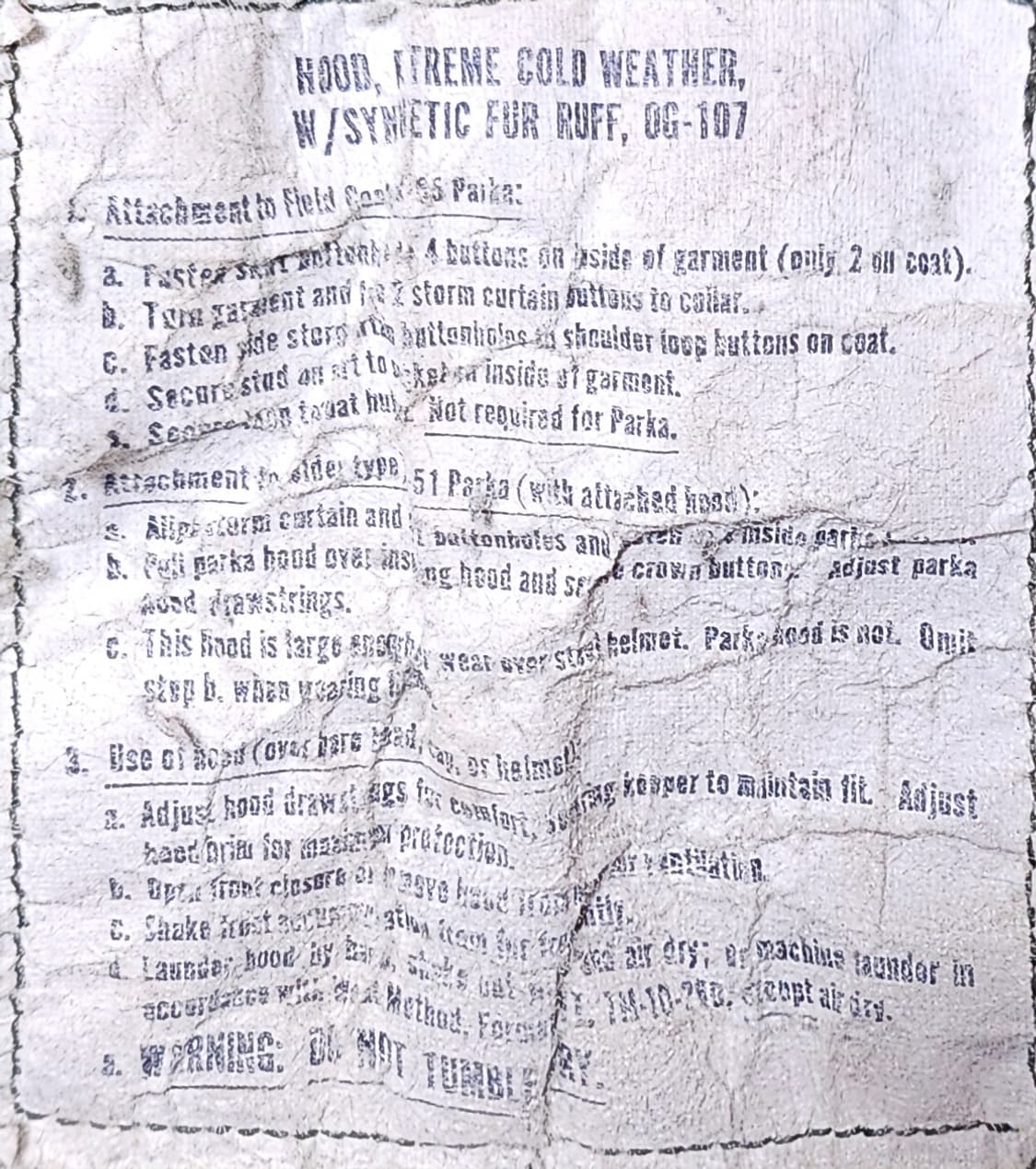 M65 1세대 피쉬테일 개파카 풀구성 상품이미지9