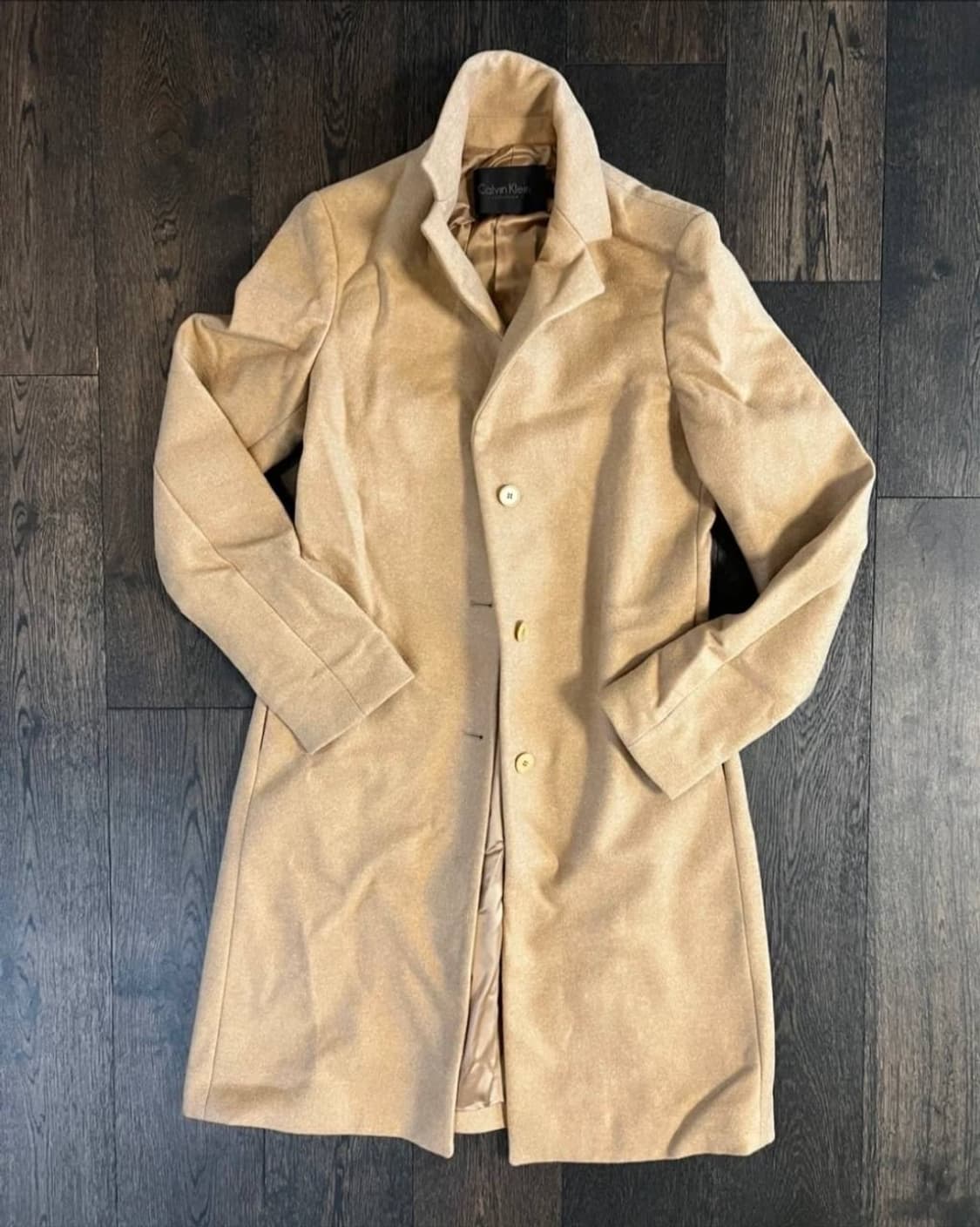 Calvin Klein / 베이지 코트 캐시미어 100% / 40size 상품이미지1