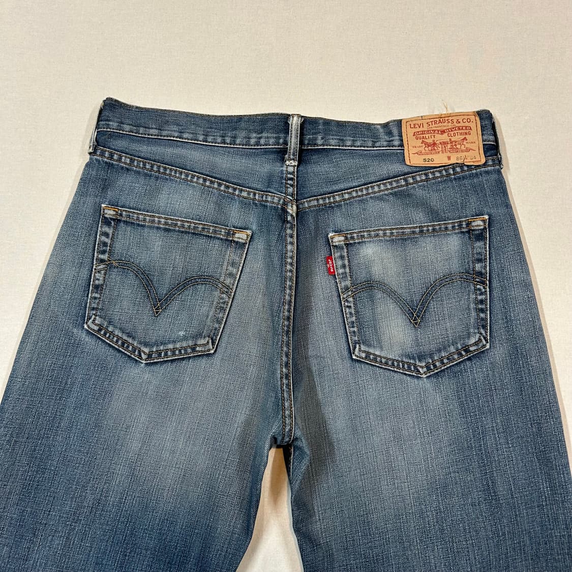 34inch) 리바이스 520 KOREA 와이드 데님 청바지 상품이미지2