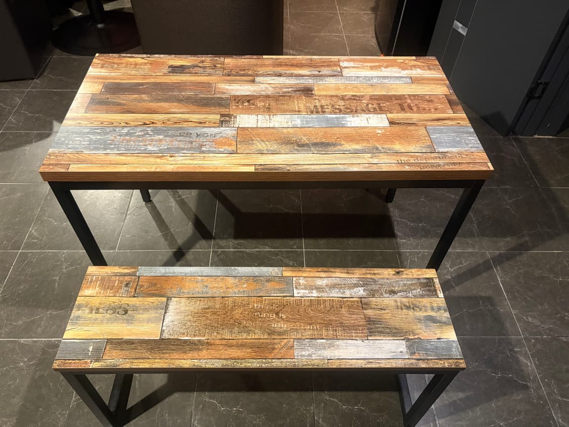 [중고] 테이블 + 2인용의자 2개 상품이미지3