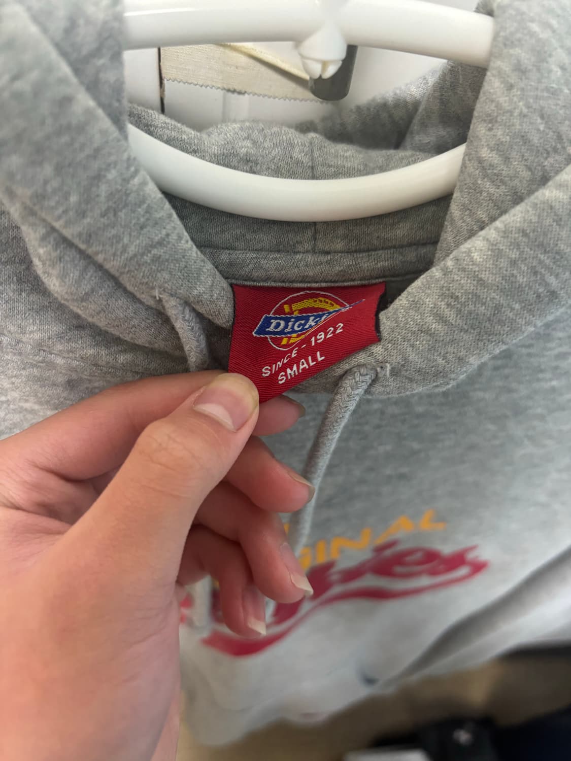 디키즈 그레이 로고 후드티 s 상품이미지4