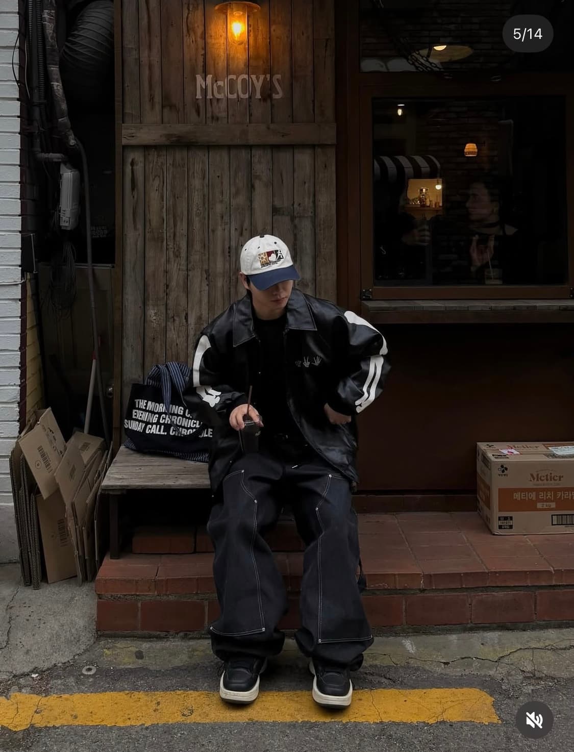 유니버스 가먼트 선샤인 러닝 워싱 볼캡 (네이비) 상품이미지4