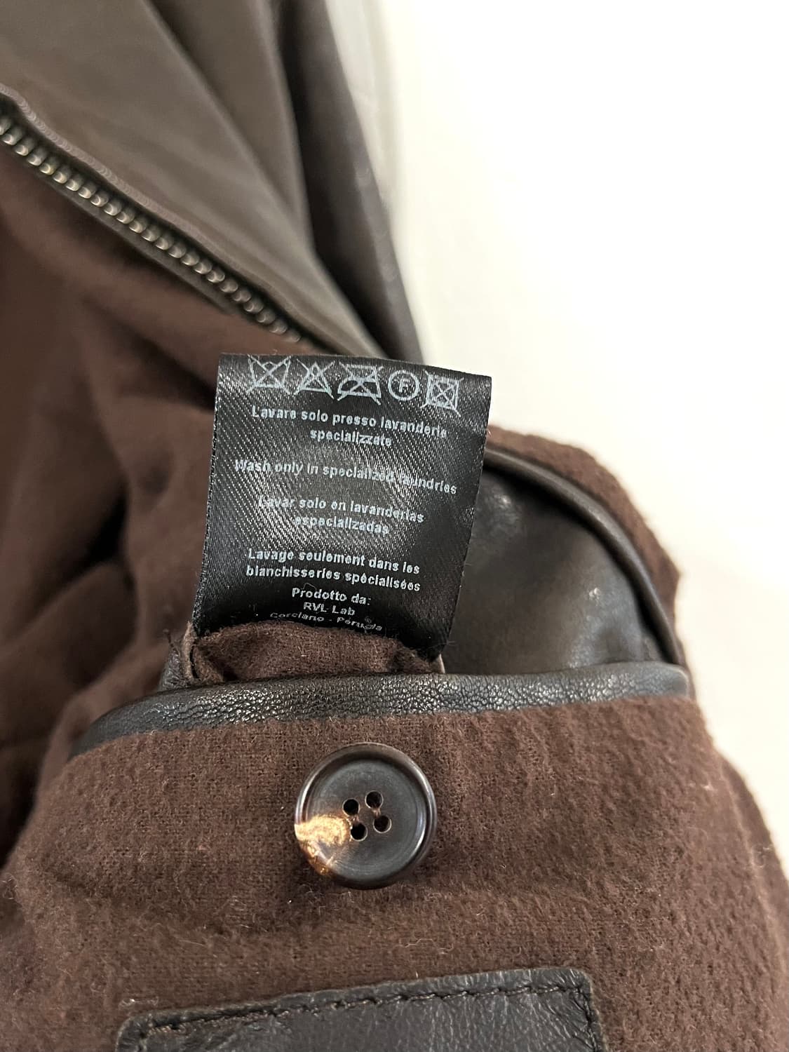 RVL 램스킨 레더 봄버 자켓 상품이미지7