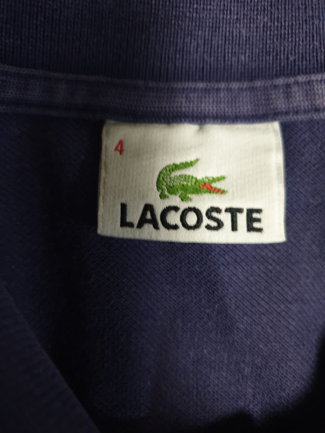 (동일드방레) 라코스테 우먼 빈티지 코튼 반팔 카라티 퍼플 (L) 상품이미지3