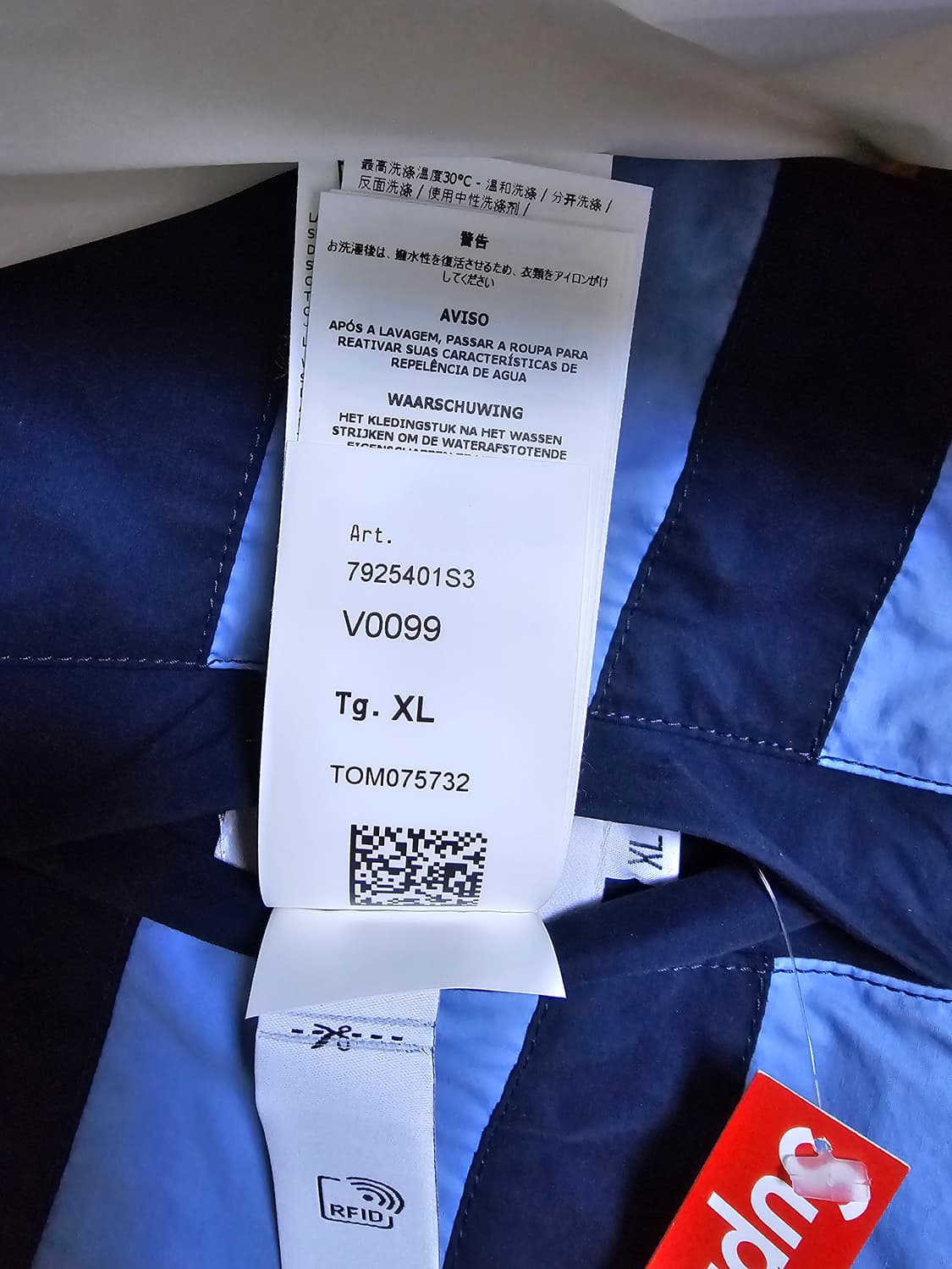 슈프림 x 스톤 아일랜드 리버시블 다운 퍼퍼 자켓 XL (새 상품) 상품이미지9