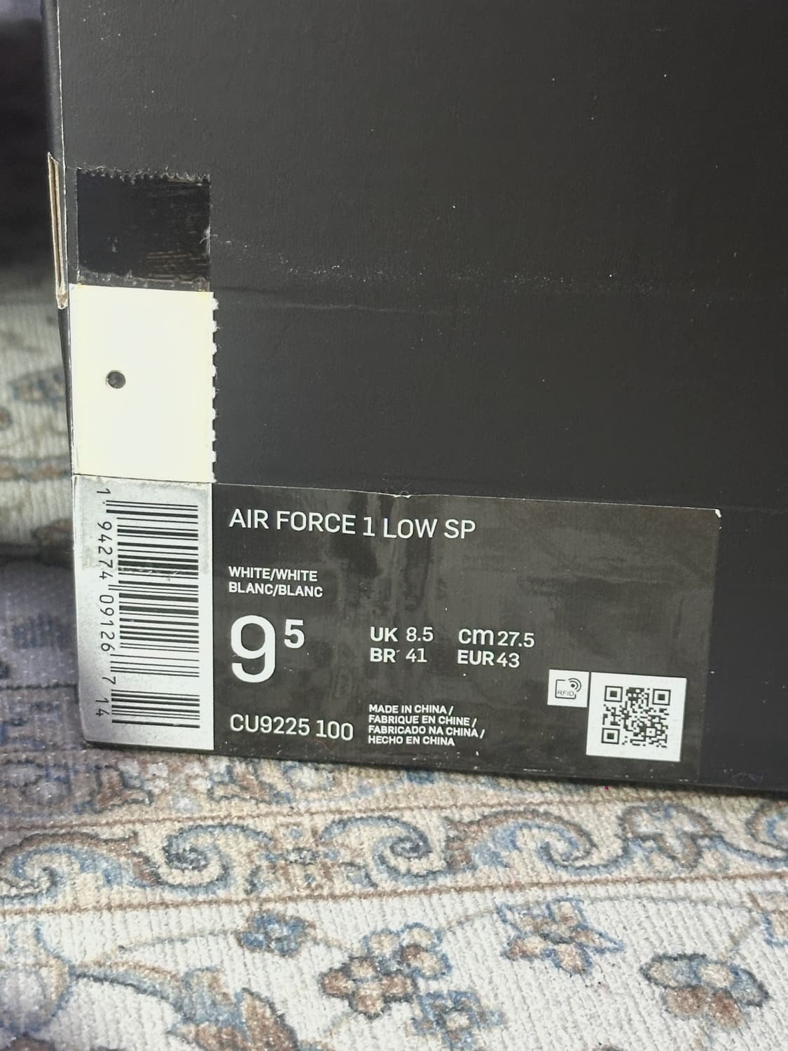 나이키 슈프림 에어포스 275 화이트 상품이미지10