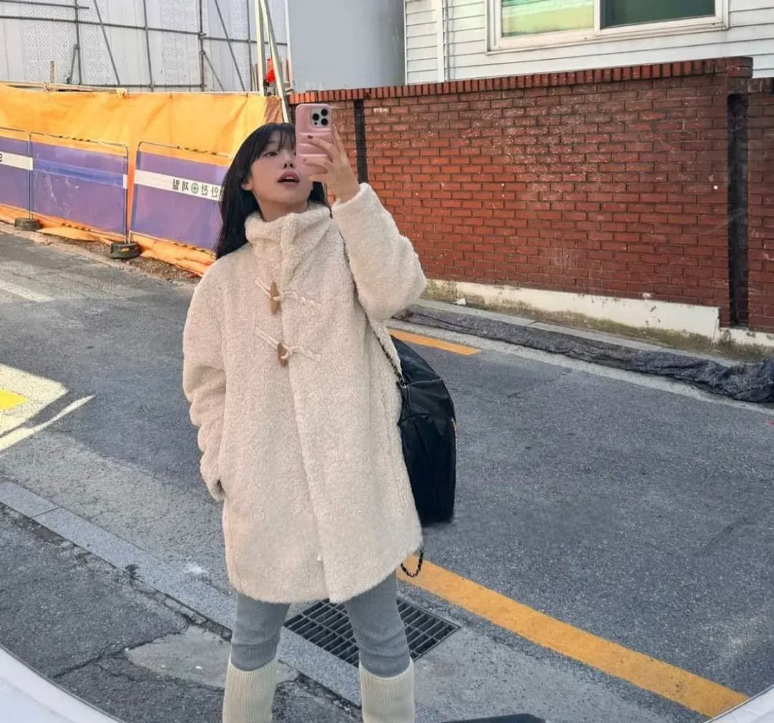 23FW 레이브 시어링 뽀글이 코트 상품이미지6