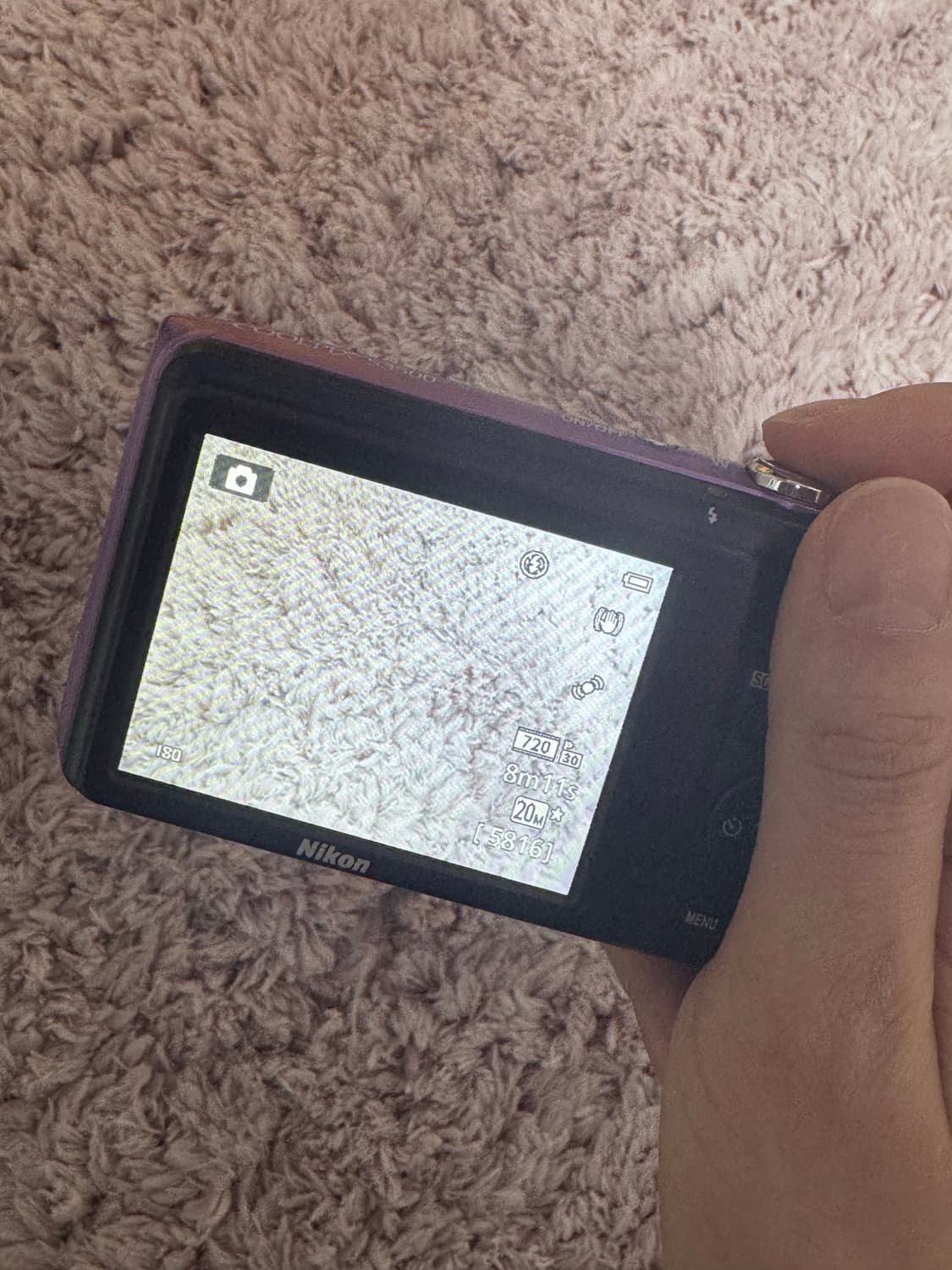 작례O) 니콘 쿨픽스 s3500 희귀컬러 바이올렛 디카 상품이미지7