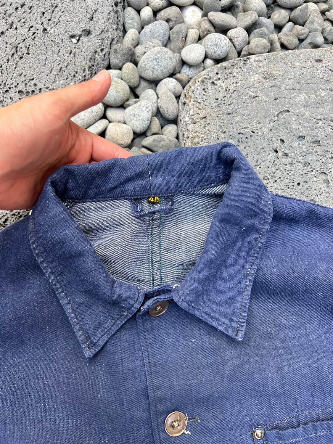 OLD VINTAGE FRENCH DENIM 데님 프렌치워크자켓 상품이미지8