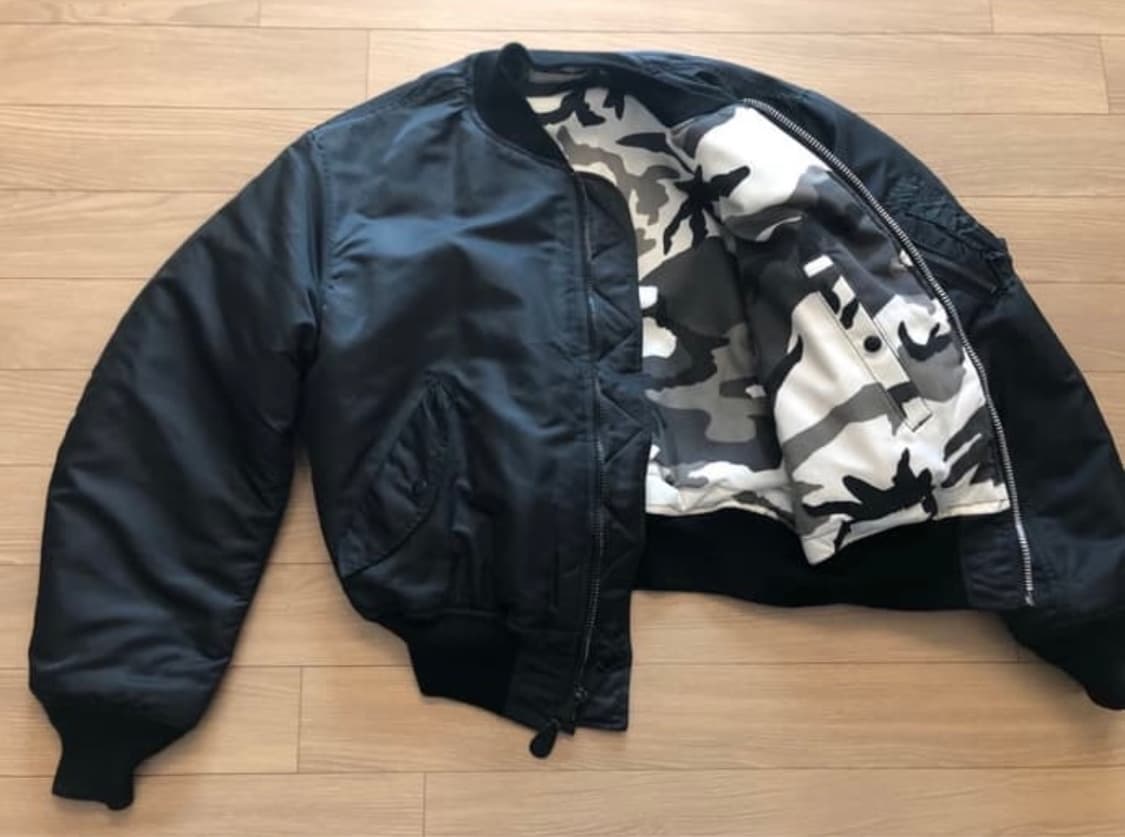 90s HOPE mfg 블랙 MA-1 시티 카모  상품이미지1