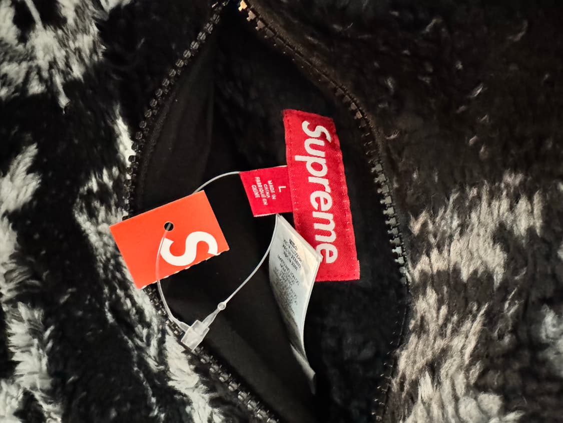 (L)슈프림x비비사이먼 늑대 후리스 25fw 상품이미지2