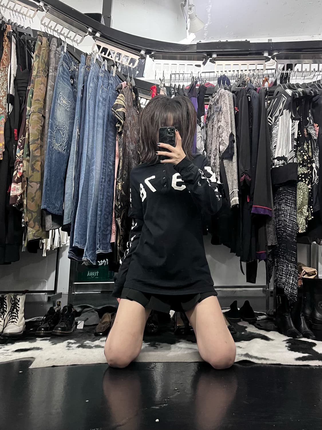 디젤 레이어드 카라 자수 롱슬리브 상품이미지1