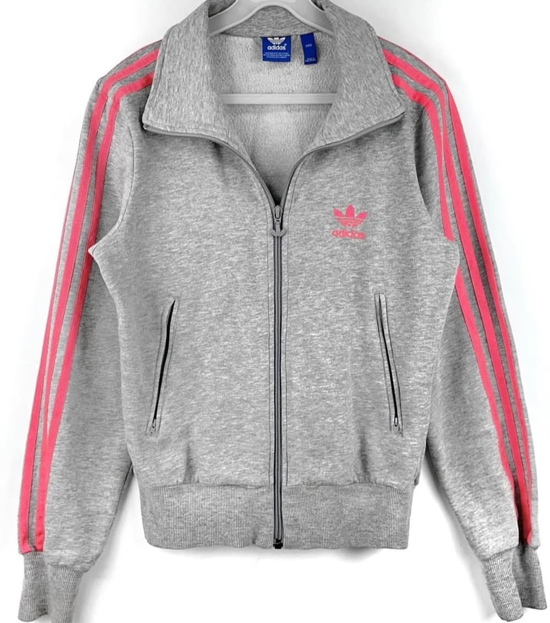 아디다스 빅로고 파이어버드 그레이 핑크 상품이미지2