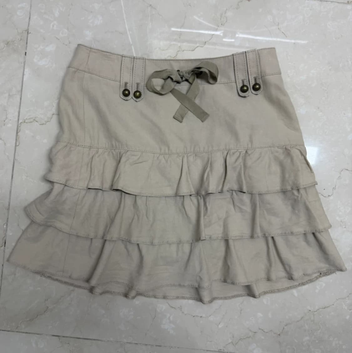 버버리 블루라벨 프릴 미니 스커트 36 상품이미지2