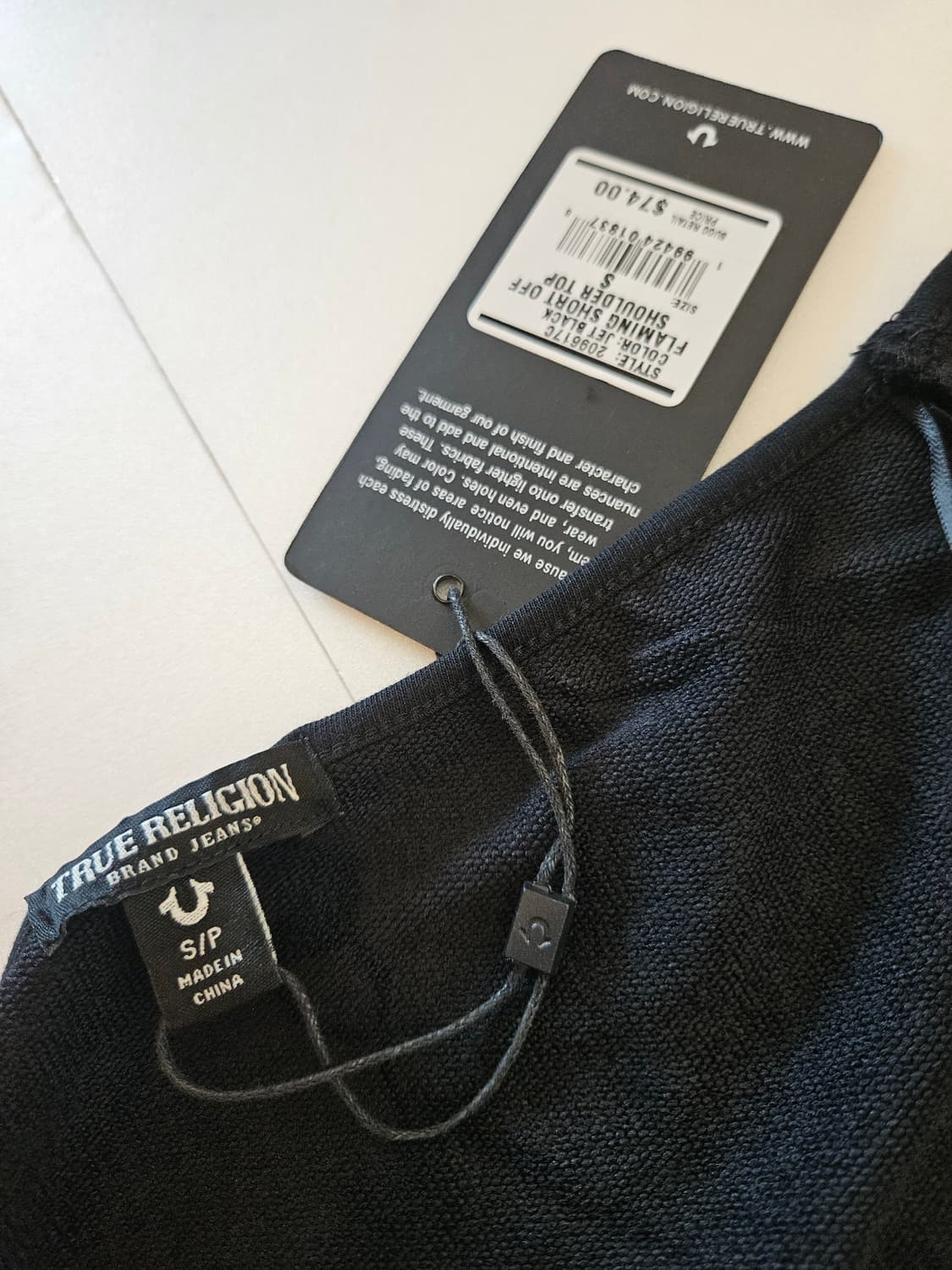 [새제품] 트루 릴리젼 오프숄더 롱슬리브 크롭탑 상품이미지5