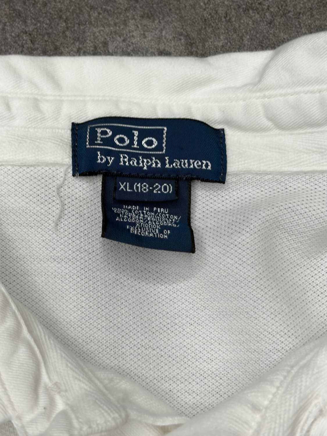 폴로 랄프로렌 빅포니 화이트 럭비 셔츠 긴팔 상품이미지6
