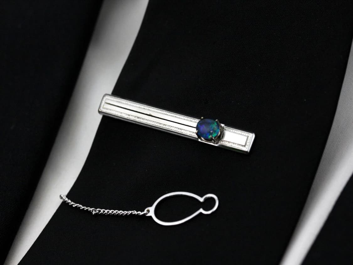 일제 A,A-등급 4.9cm 넥타이핀 커프스 세트 상품이미지8