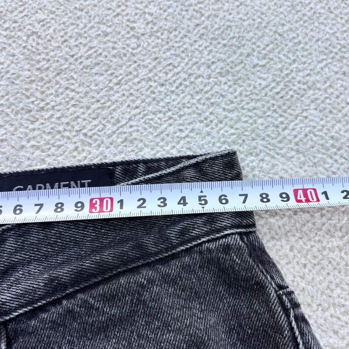 US(s) 가먼트레이블 블랙 데님 팬츠 0424E 상품이미지6