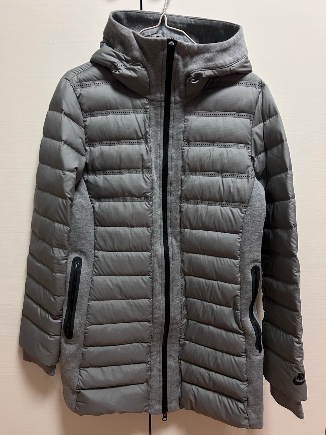 나이키 그레이 후드 여성 패딩 S 상품이미지1