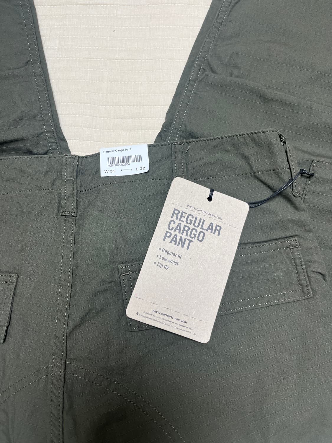 칼하트 레귤러 카고 31사이즈 카키, 블랙 상품이미지4