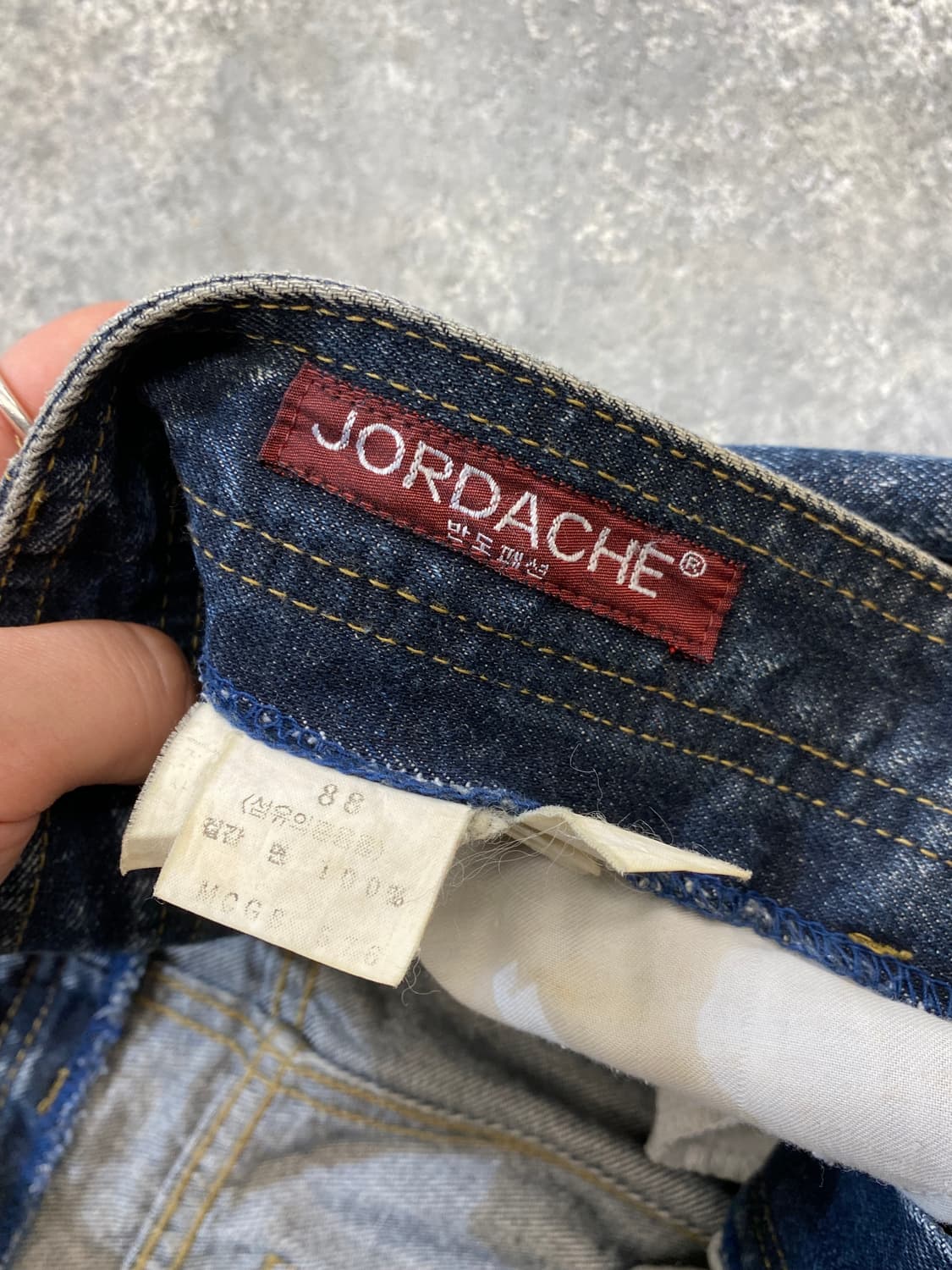 [34] 90s Jordache 조다쉬 스톤 워시드 배기핏 데님팬츠 상품이미지9