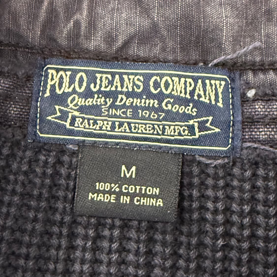 폴로 진스 빈티지 데님 니트 집업  상품이미지5