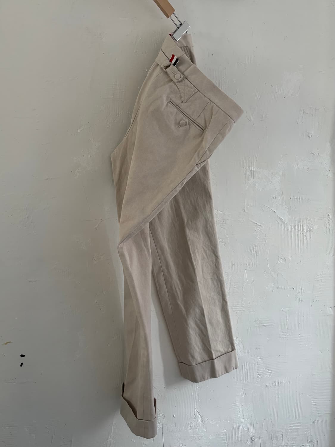 Thom Browne 톰브라운 베이지컬러 코튼 팬츠   상품이미지1