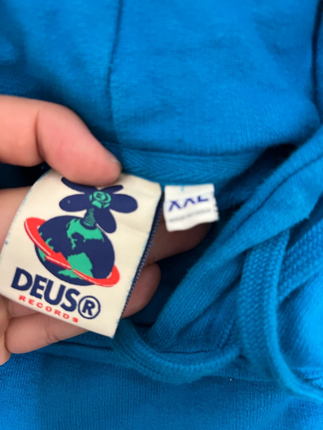 데우스 엑스 마키나 블루 후드티 xxl 상품이미지2