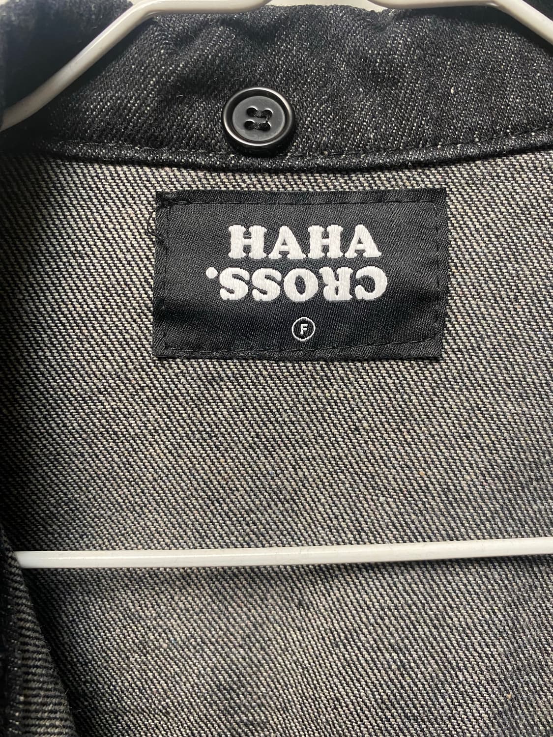 HAHA CROSS 데님 자켓 블랙 상품이미지5