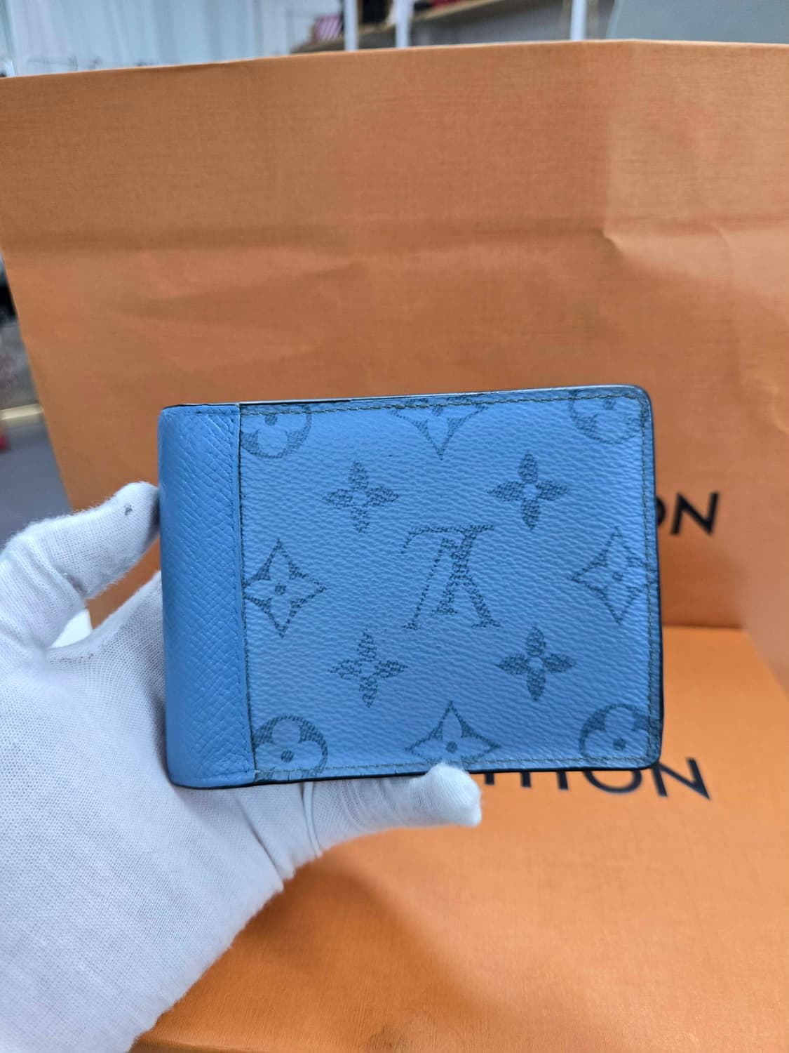 [50%할인] 루이비통 스카이블루 멀티플 반지갑 상품이미지2