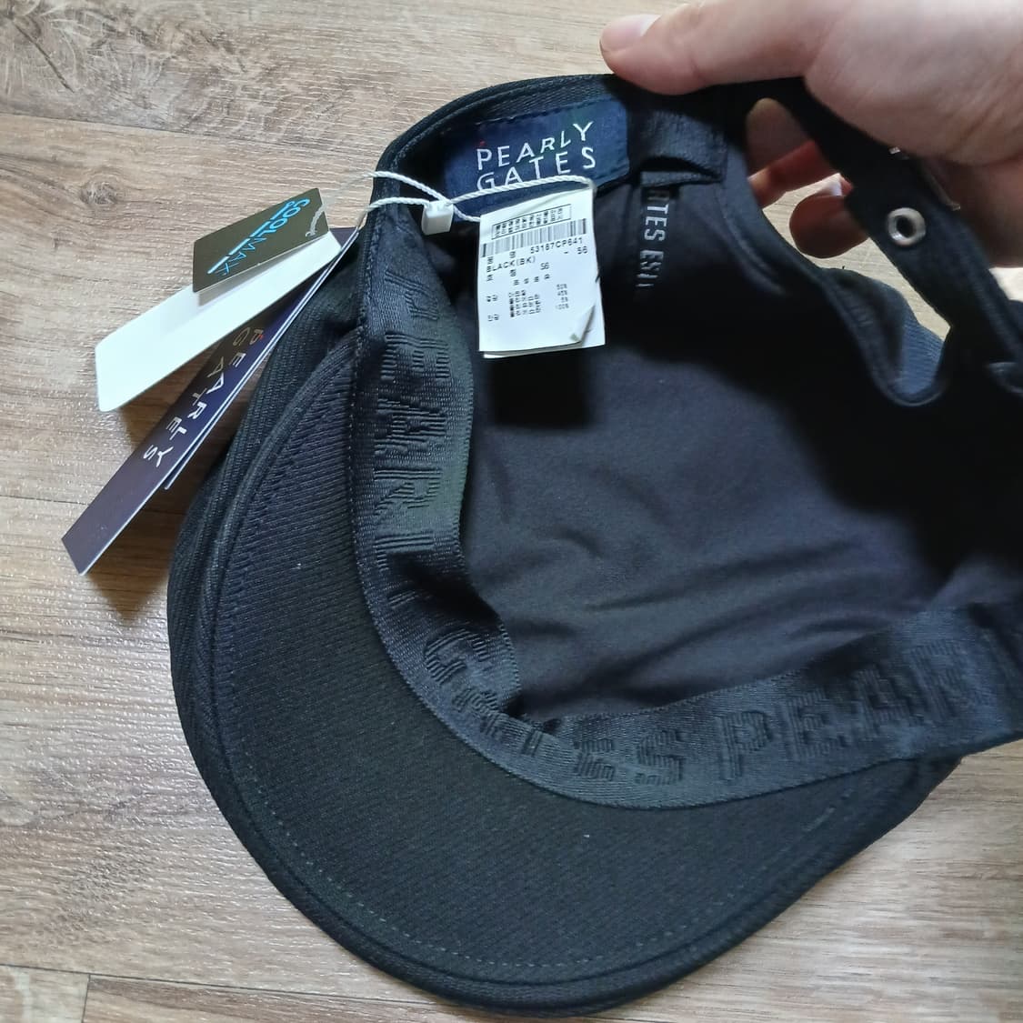 택붙은 미사용 PG PEARLY GATEES 파리게이츠 헌팅캡 골프 모자 상품이미지6