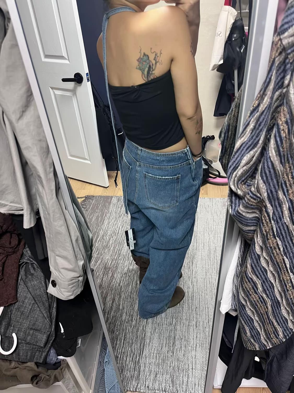 인스아울 오버롤데님M사이즈 상품이미지1