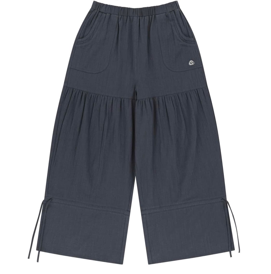 코이세이오SHIRRING ROUGH PANTS NAVY 상품이미지2