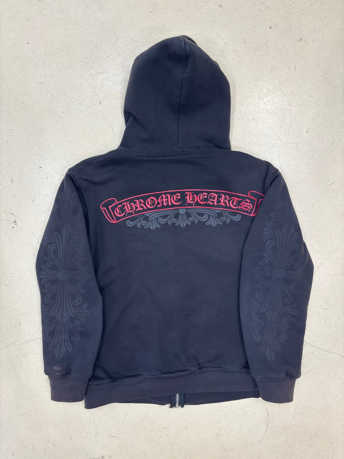 00s 크롬하츠 레드스크롤 후드집업 상품이미지1