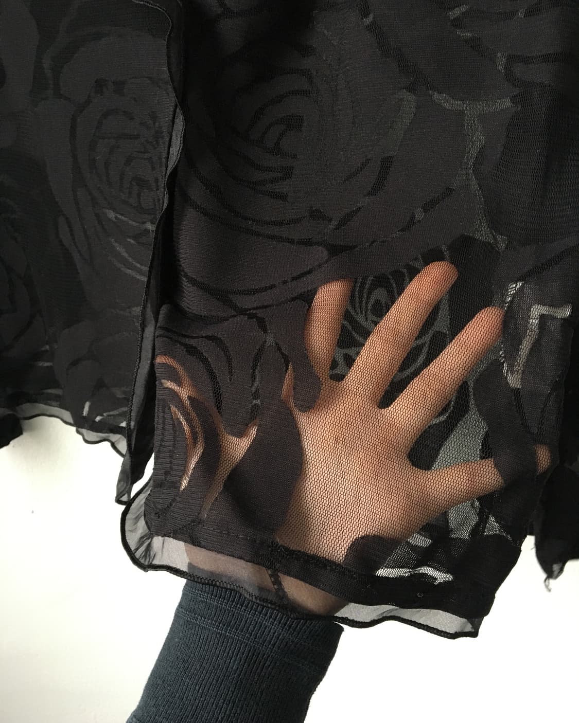 Flower pattern see through jacket 상품이미지3