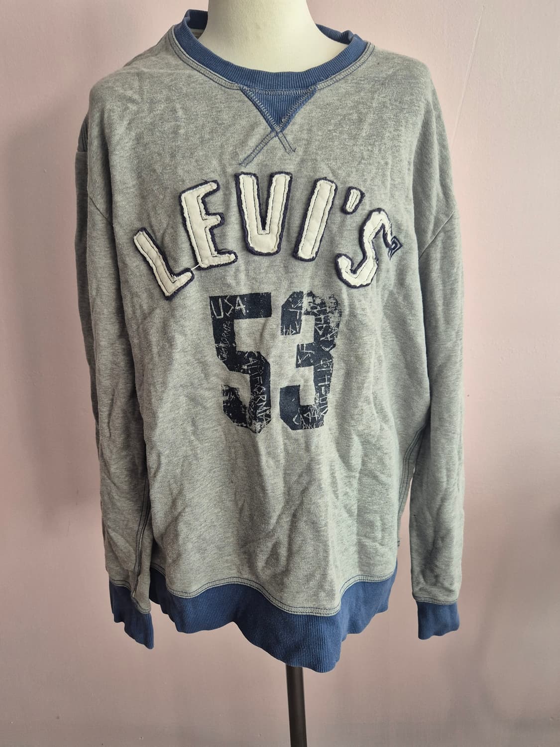 리바이스 LEVI'S 회색 맨투맨 티셔츠 상품이미지1