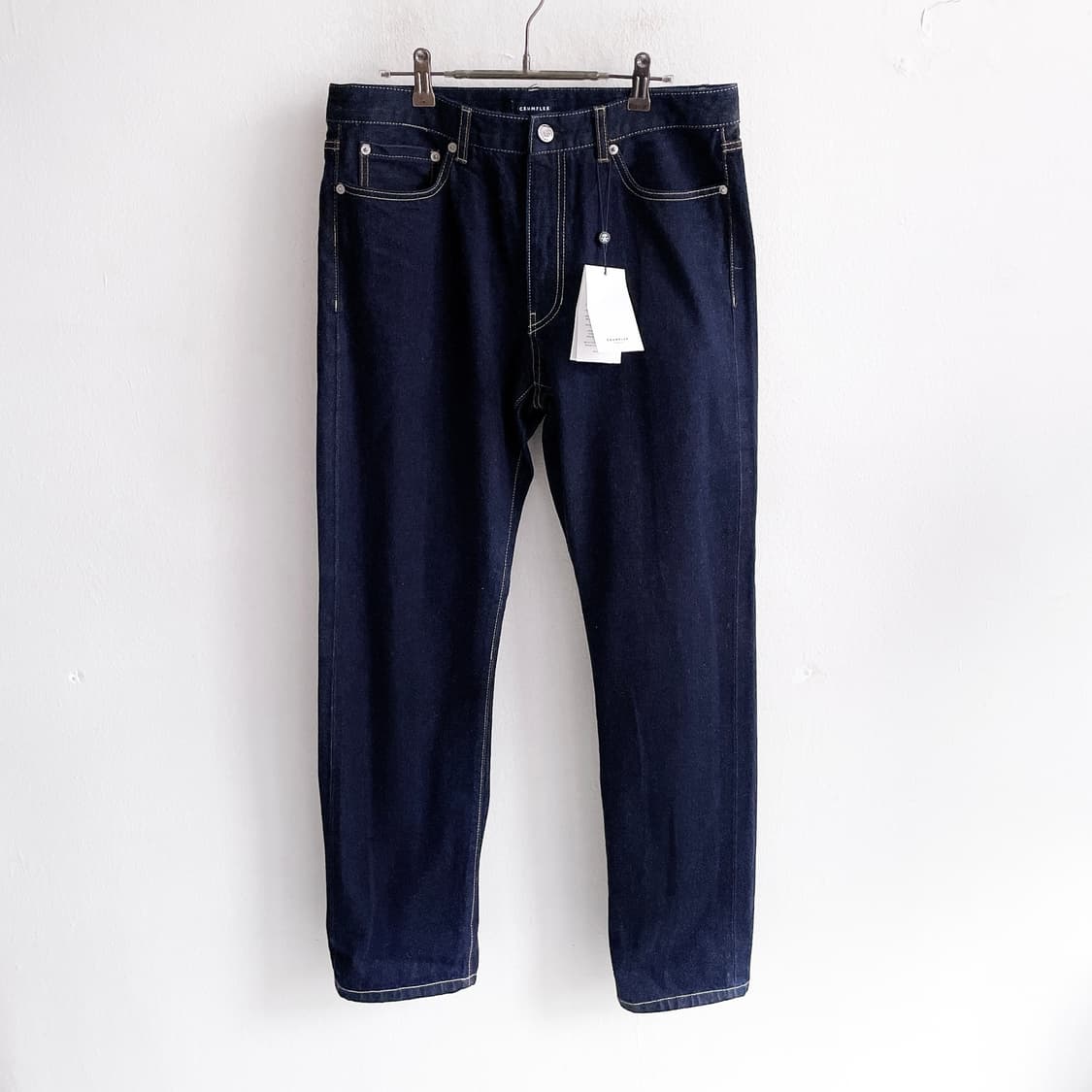 미착용 크럼플러 셀비지 데님팬츠 상품이미지2