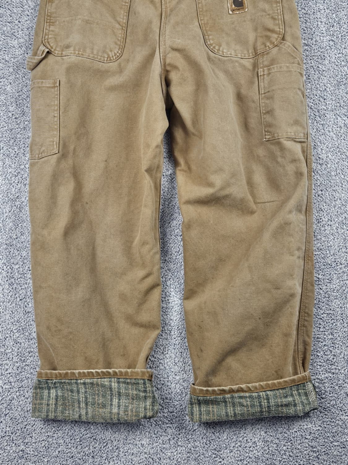 칼하트 헤비 플란넬 캔버스 카펜터 팬츠 ( 36 X 30 )/ 10048 상품이미지10