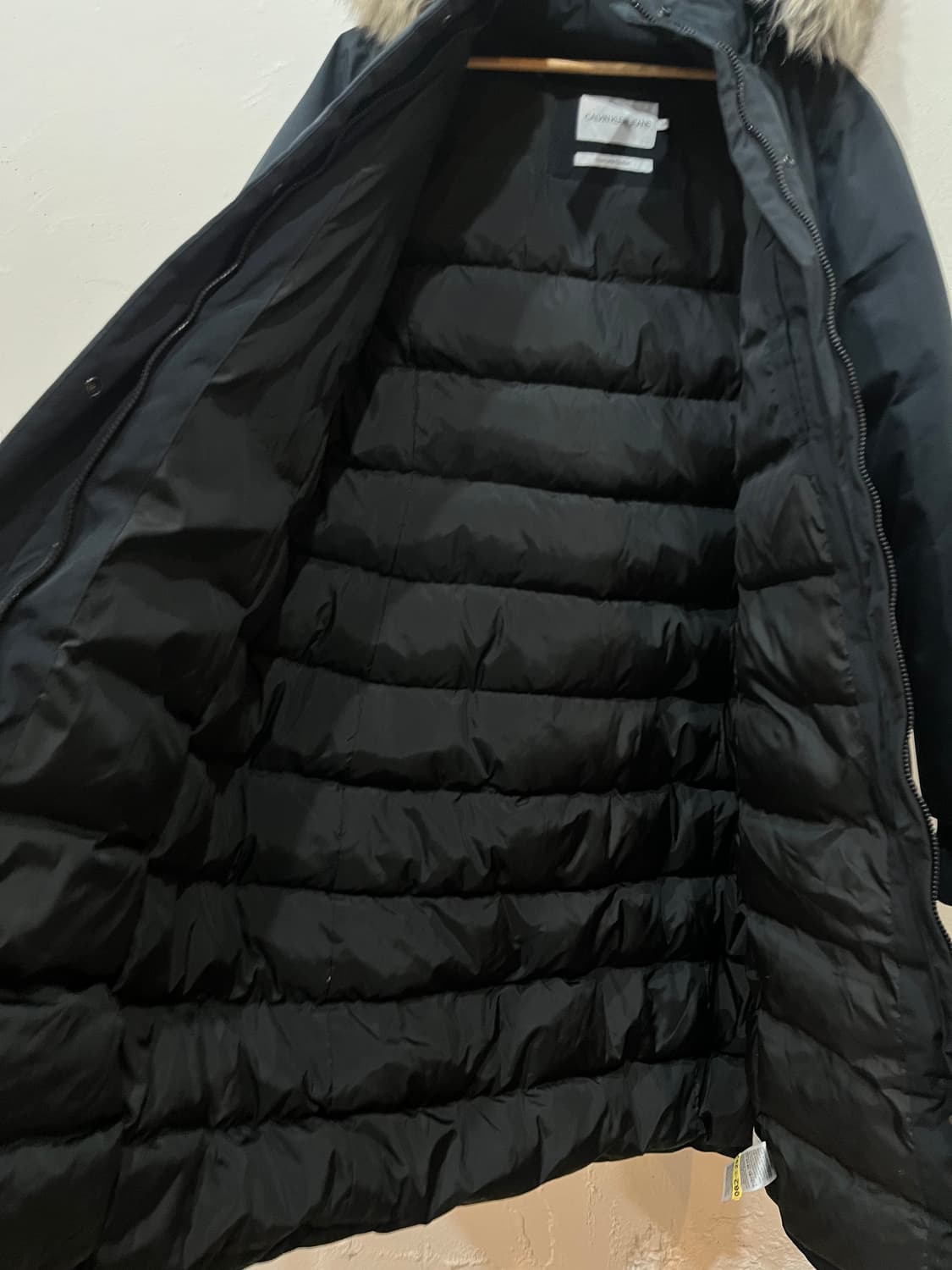 캘빈클라인 여성 덕다운 퍼 롱패딩 M 상품이미지3