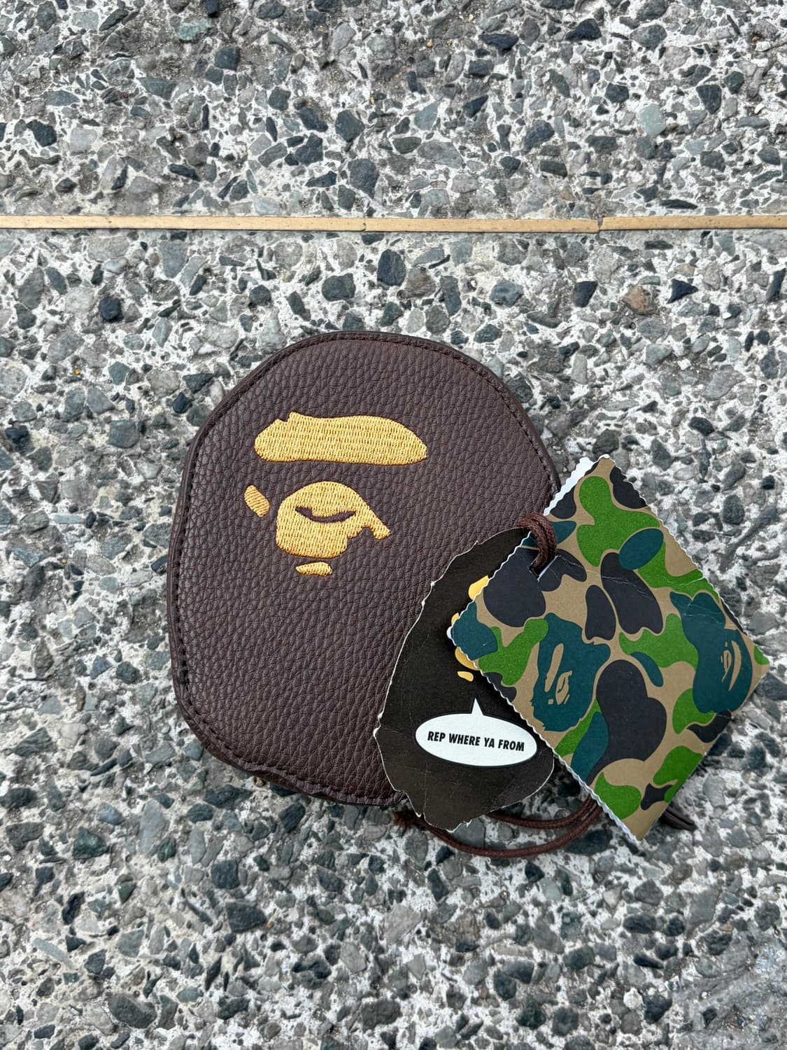  BAPE 베이프 에이프 헤드 코인 케이스 브라운  상품이미지4