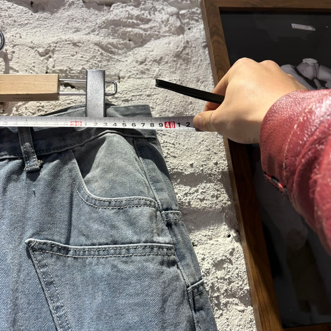 일제빈티지 사쿠라,기사 자수 데님팬츠 상품이미지7