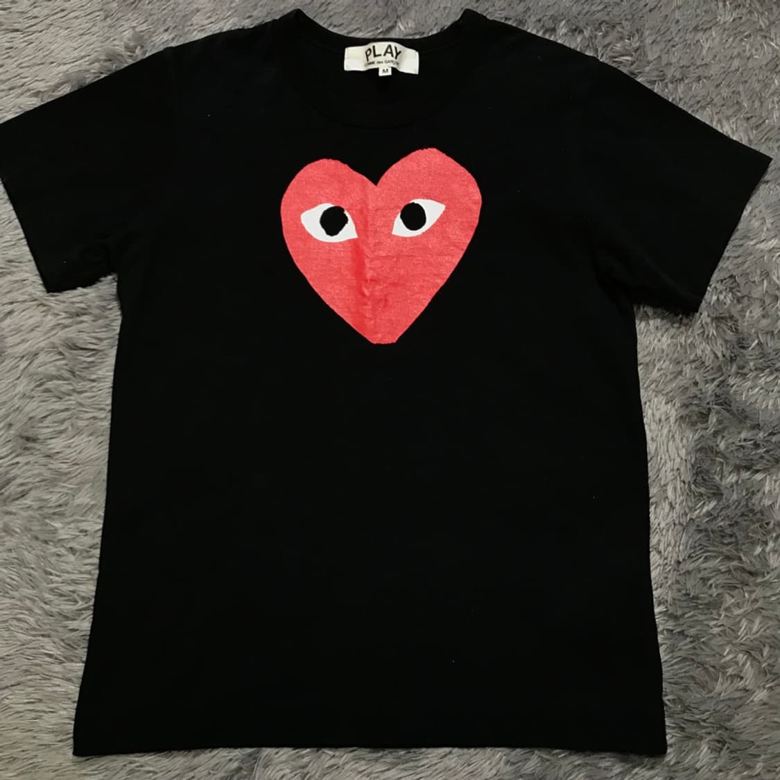 [[여성 M, A급] 꼼데가르송 레드하트 여성 반팔티@213 상품이미지2