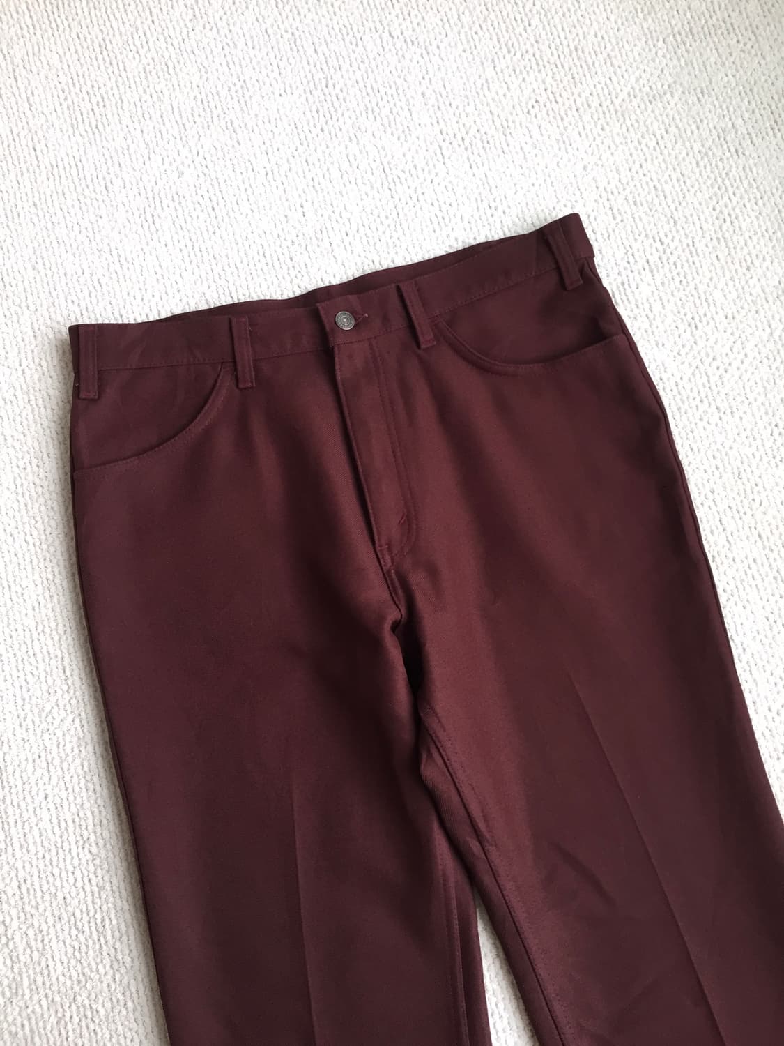RARE 70-80’s levis 517 버건디 스타프레스트 상품이미지2