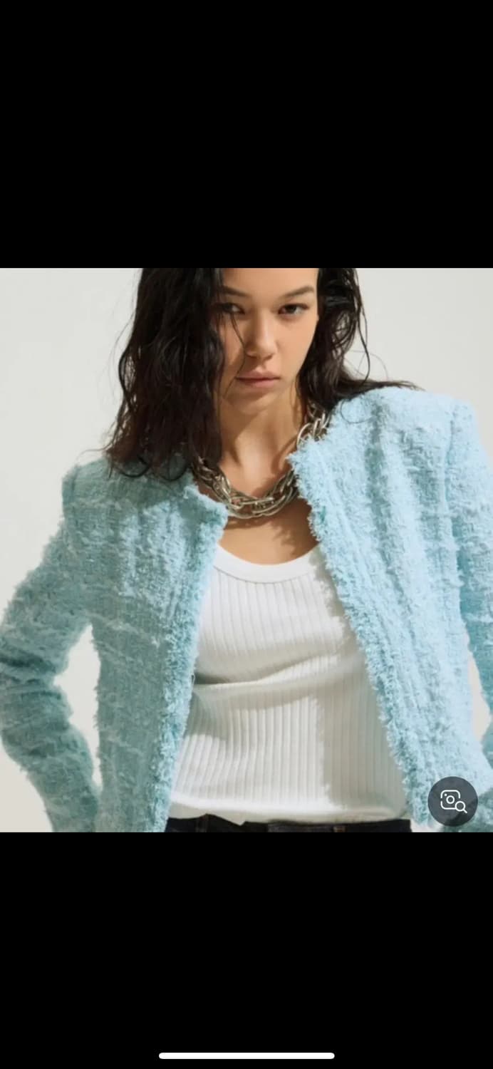 IRO 25ss 모아나 트위드 자켓 라이트옐로우 36 상품이미지3