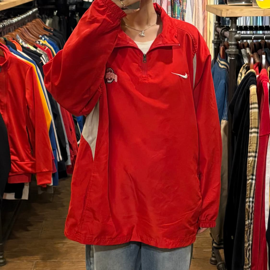 [HI] 나이키 반집업 웜업 레드 상품이미지2