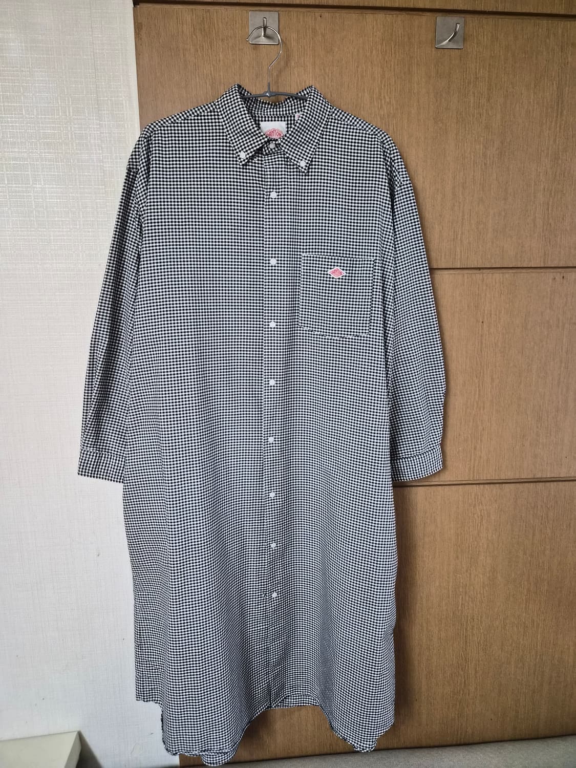 단톤 버튼다운 쿨맥스 셔츠원피스 상품이미지1