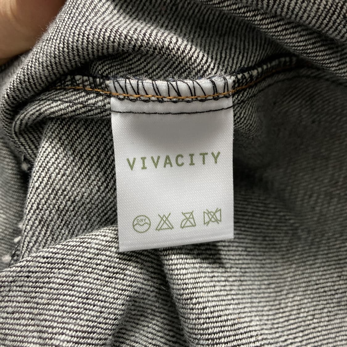 VIVACITY 여성 오버핏 데님 멜빵 점프슈트 F  상품이미지5