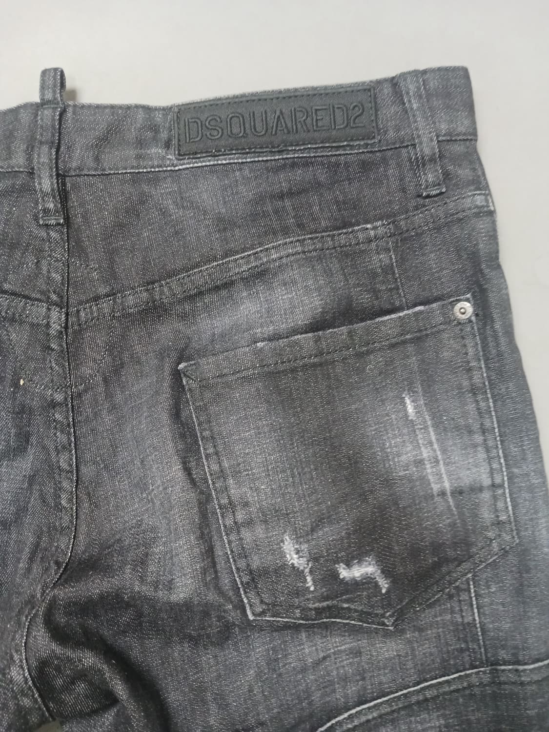 [36] 정품 디스퀘어드2 래터링패치 타이디바이커 블랙진 청바지 상품이미지9